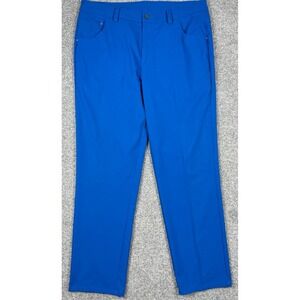 PUMA Golf Pants‎ Men's 36x31Blue Performance Stretch 5 Pocket Straight Leg